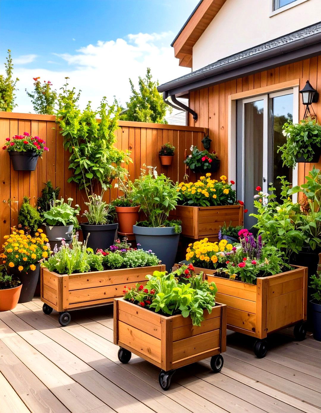 Container Garden Wonderland - 24 Townhouse Backyard Ideas