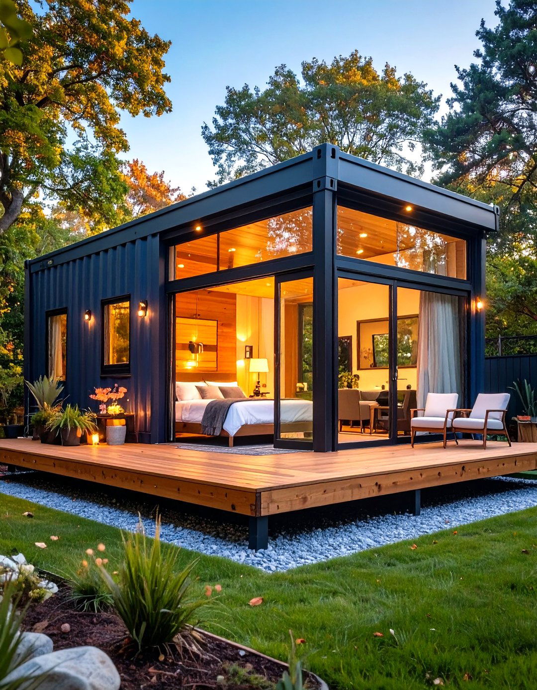 Container Guest House Retreat - 24 Container Home Ideas