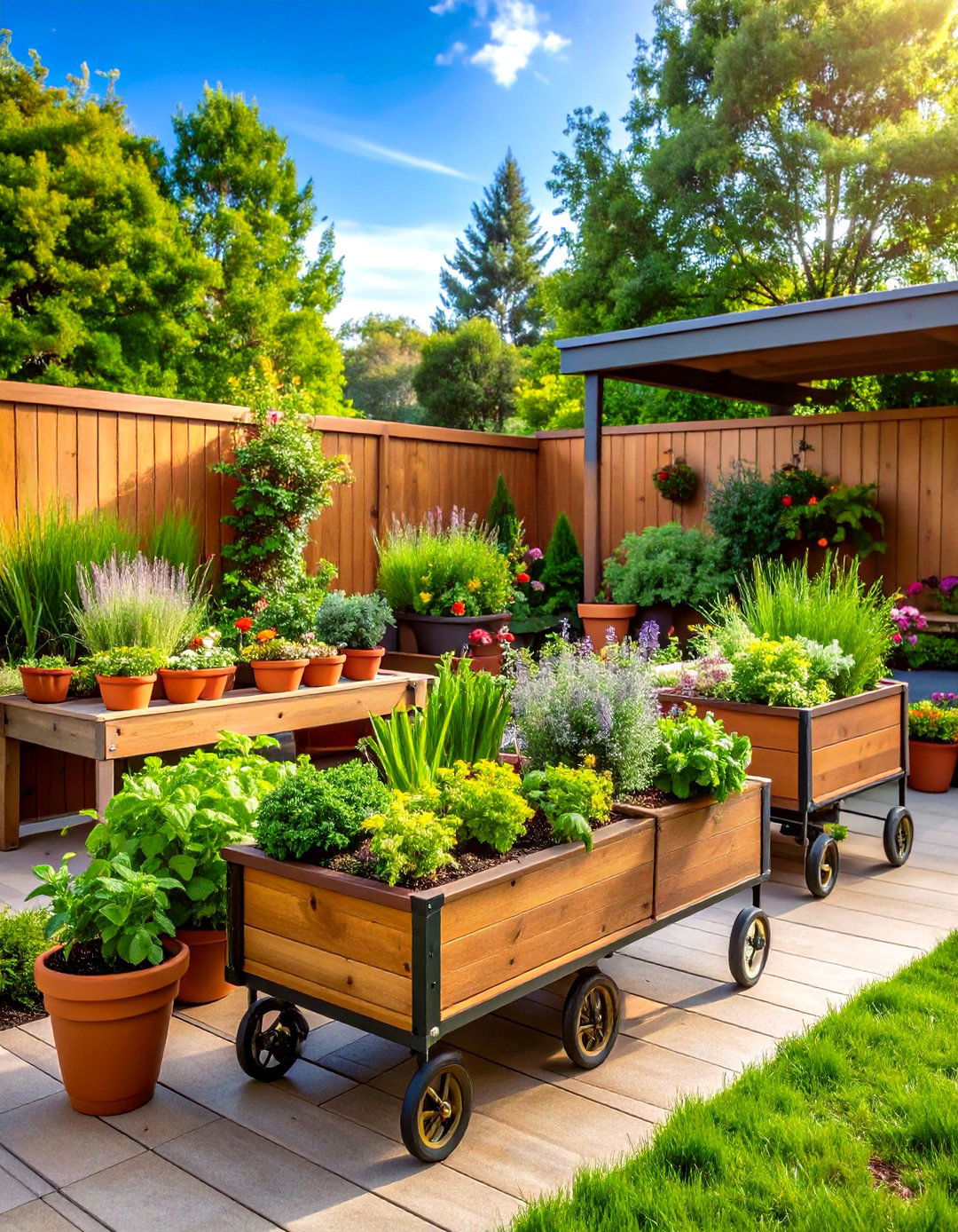 Container Herb Garden - 24 School Garden Ideas