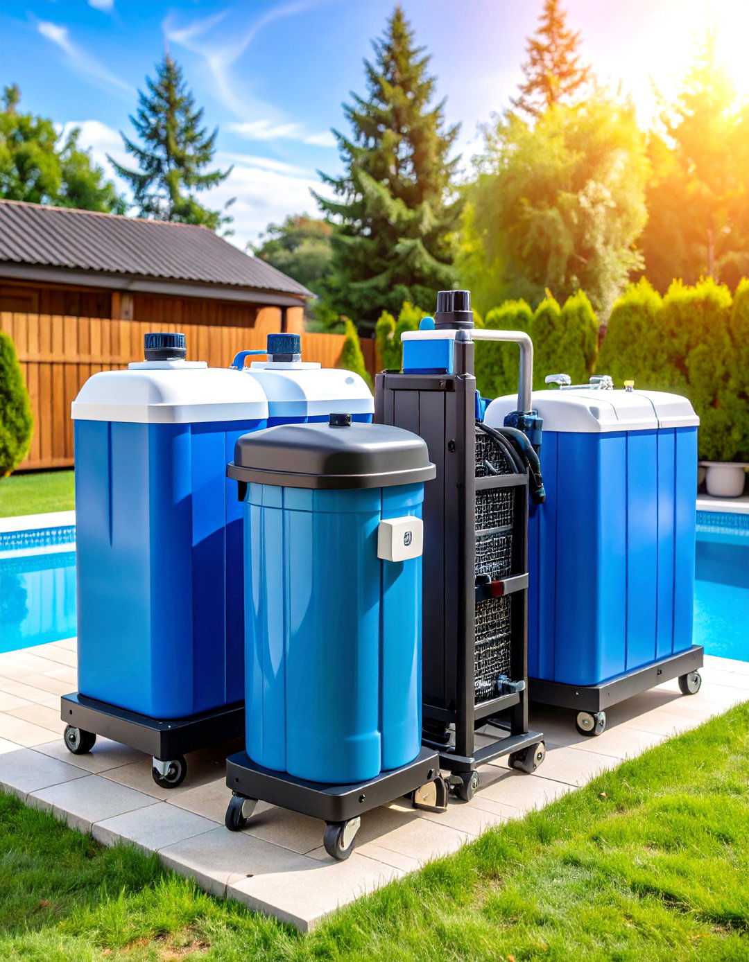 Container Pool Maintenance and Care Systems - 24 Shipping Container Pools