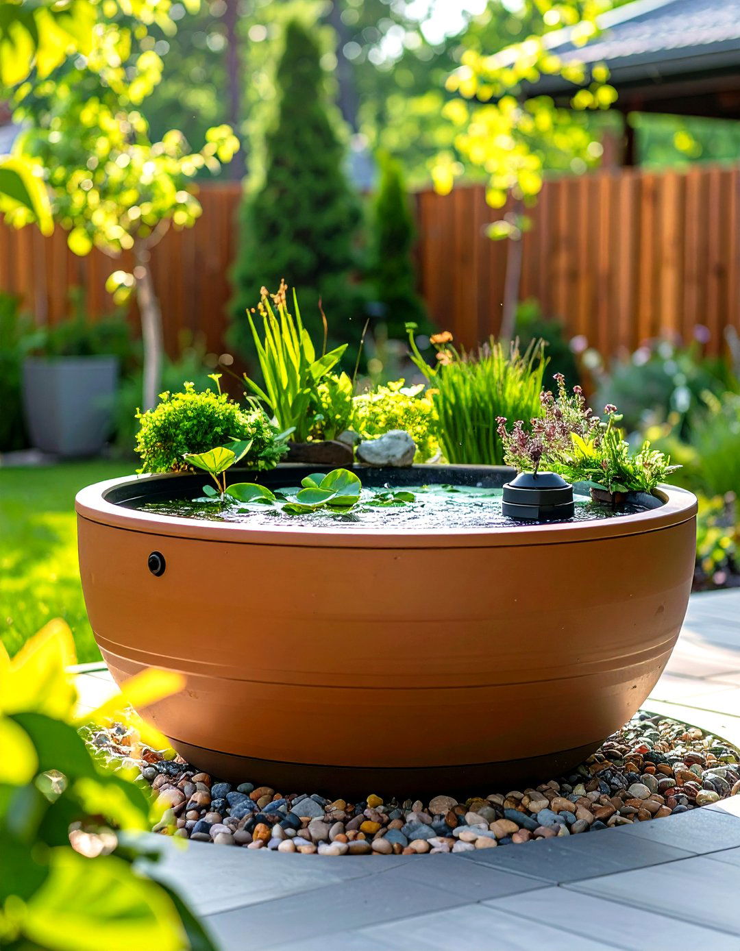 Container Water Garden - 24 Water Feature Ideas