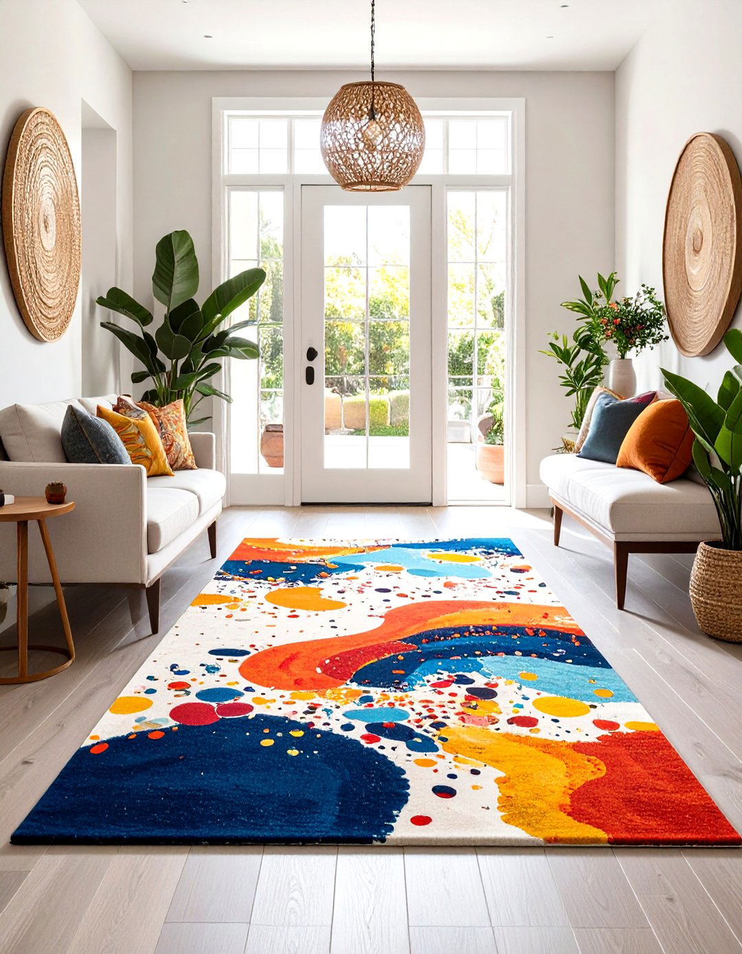 Contemporary Abstract Expressions - 24 Entryway Rug Ideas