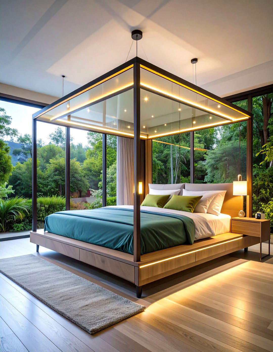Contemporary Acrylic Canopy Bed - 24 Canopy Bed Ideas