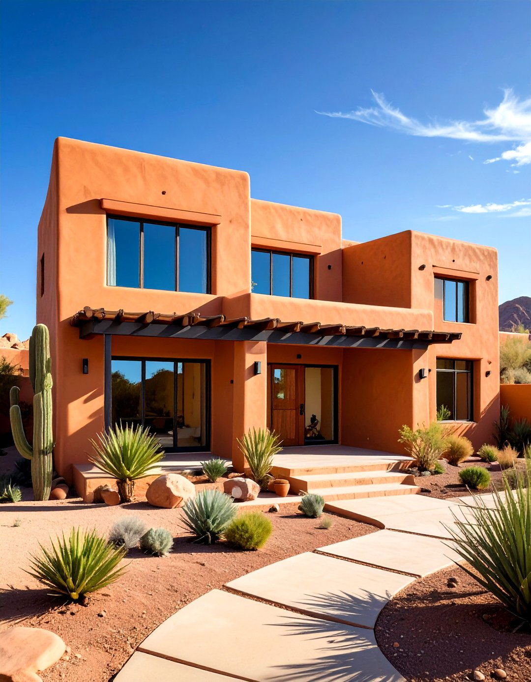 Contemporary Adobe House Construction - 24 Mexican Style House Design Ideas