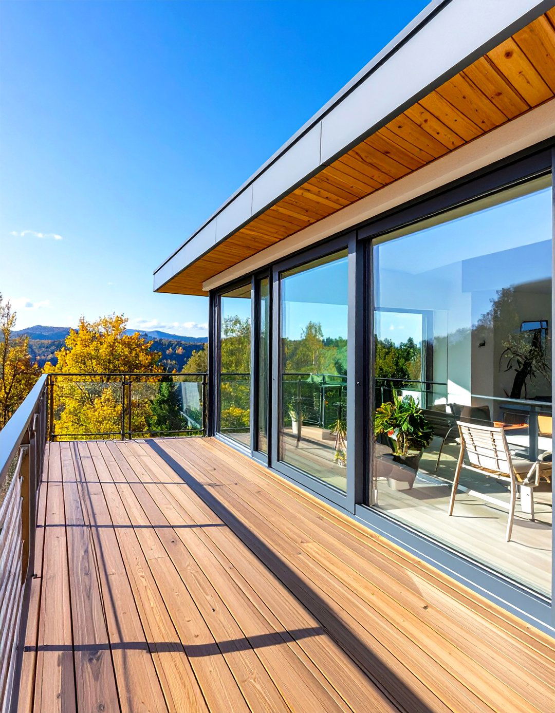 Contemporary Aluminum Frame Balcony - 24 Dormer Balcony Ideas