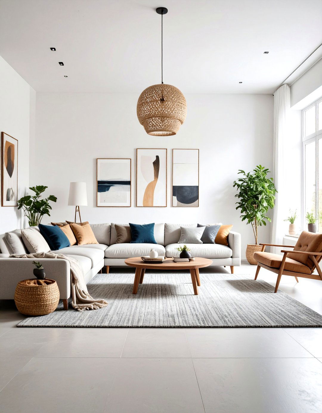 Contemporary Art Gallery Style - 24 grey carpet living room ideas