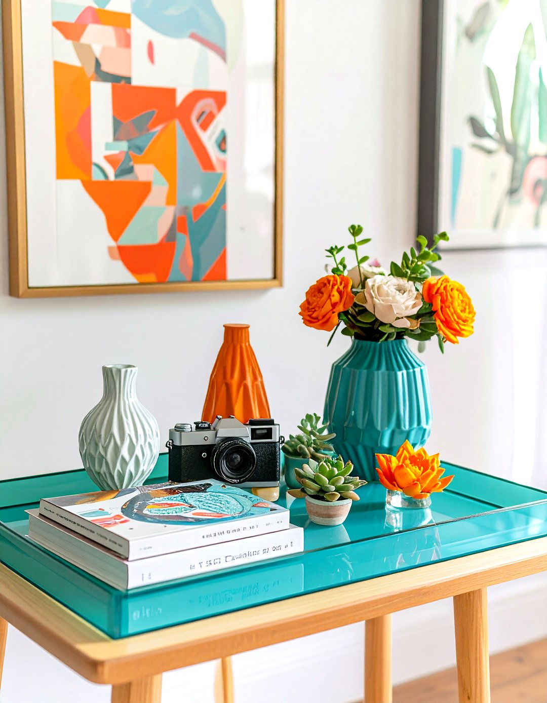 Contemporary Art Gallery Tray - 24 Tray Decor Ideas