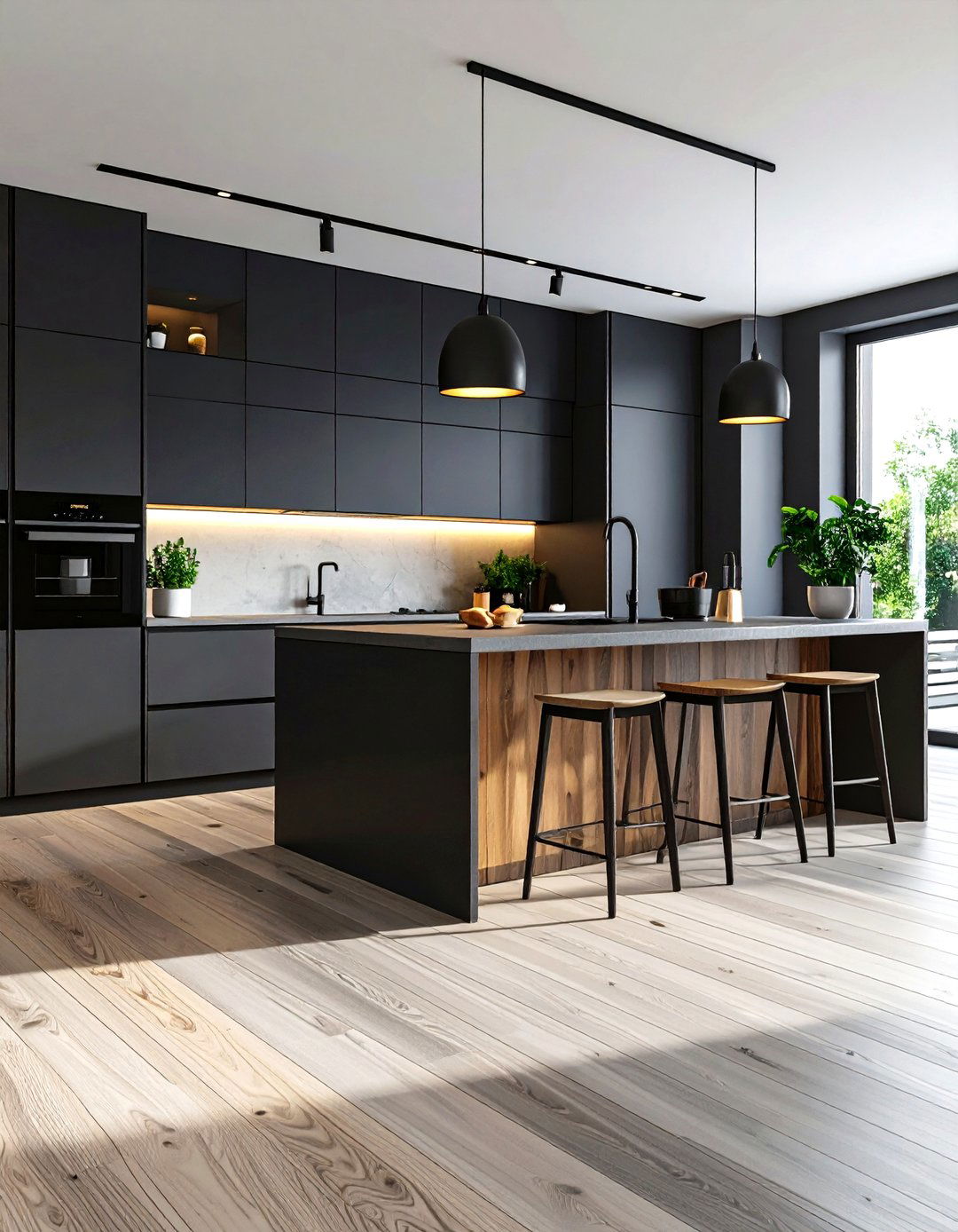 Contemporary Ash Wood Kitchen Flooring - 24 Light Wood Floor Kitchen Ideas