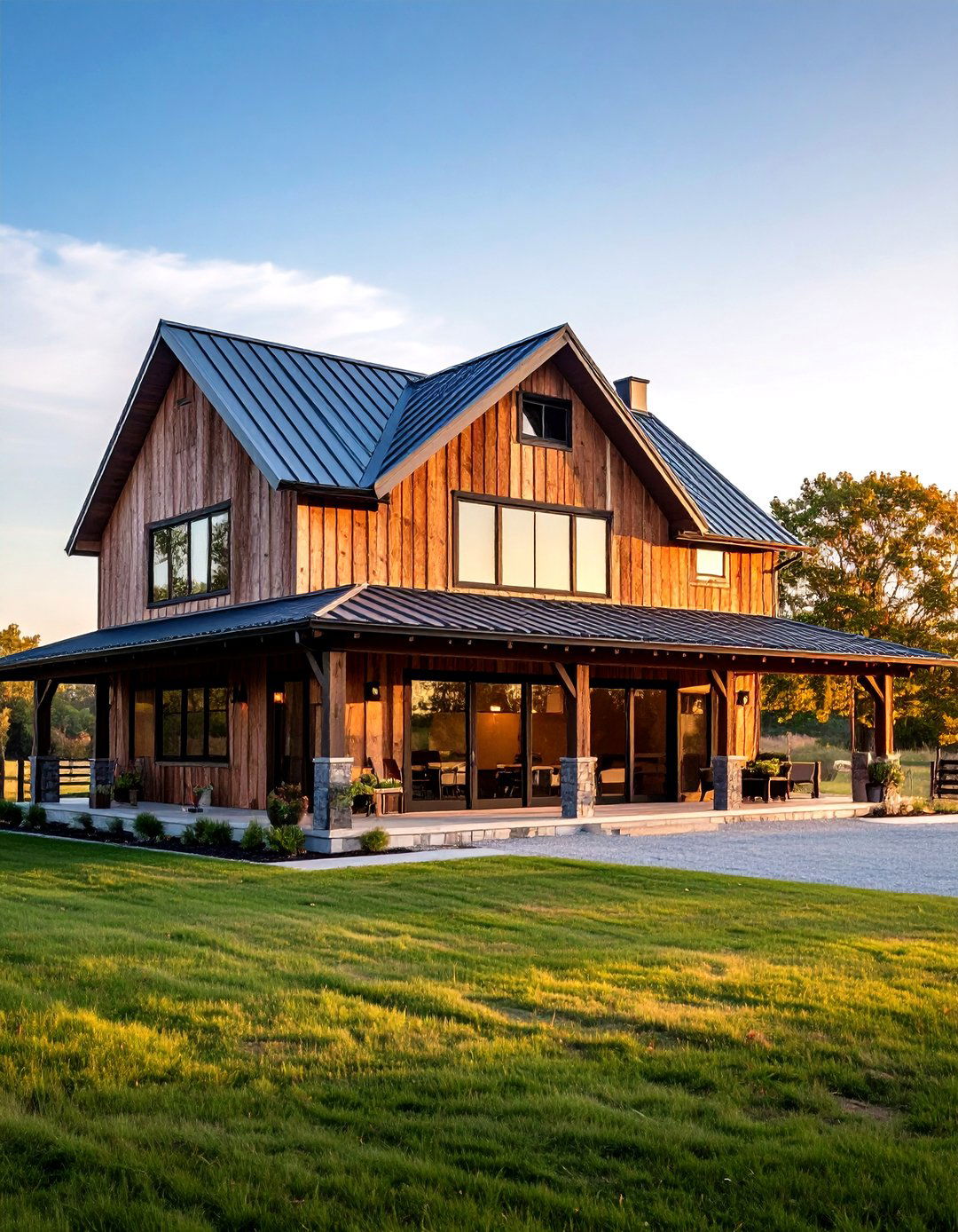 Contemporary Barn Style - 24 Houses With Black Windows