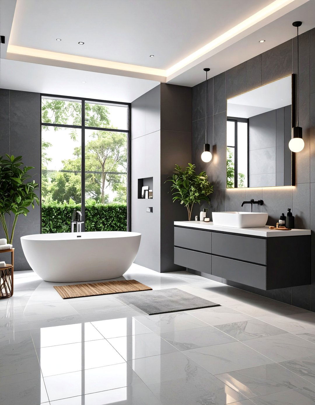 Contemporary Bathroom Sophistication - 24 Neutral Bathroom Ideas