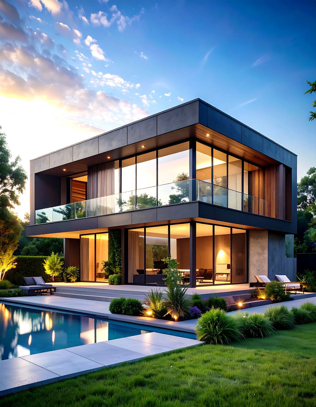 Contemporary Black Concrete Houses - 24 Modern Black Houses