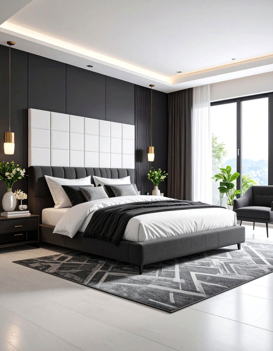 Contemporary Black and White - 24 Bedroom Ideas for Women