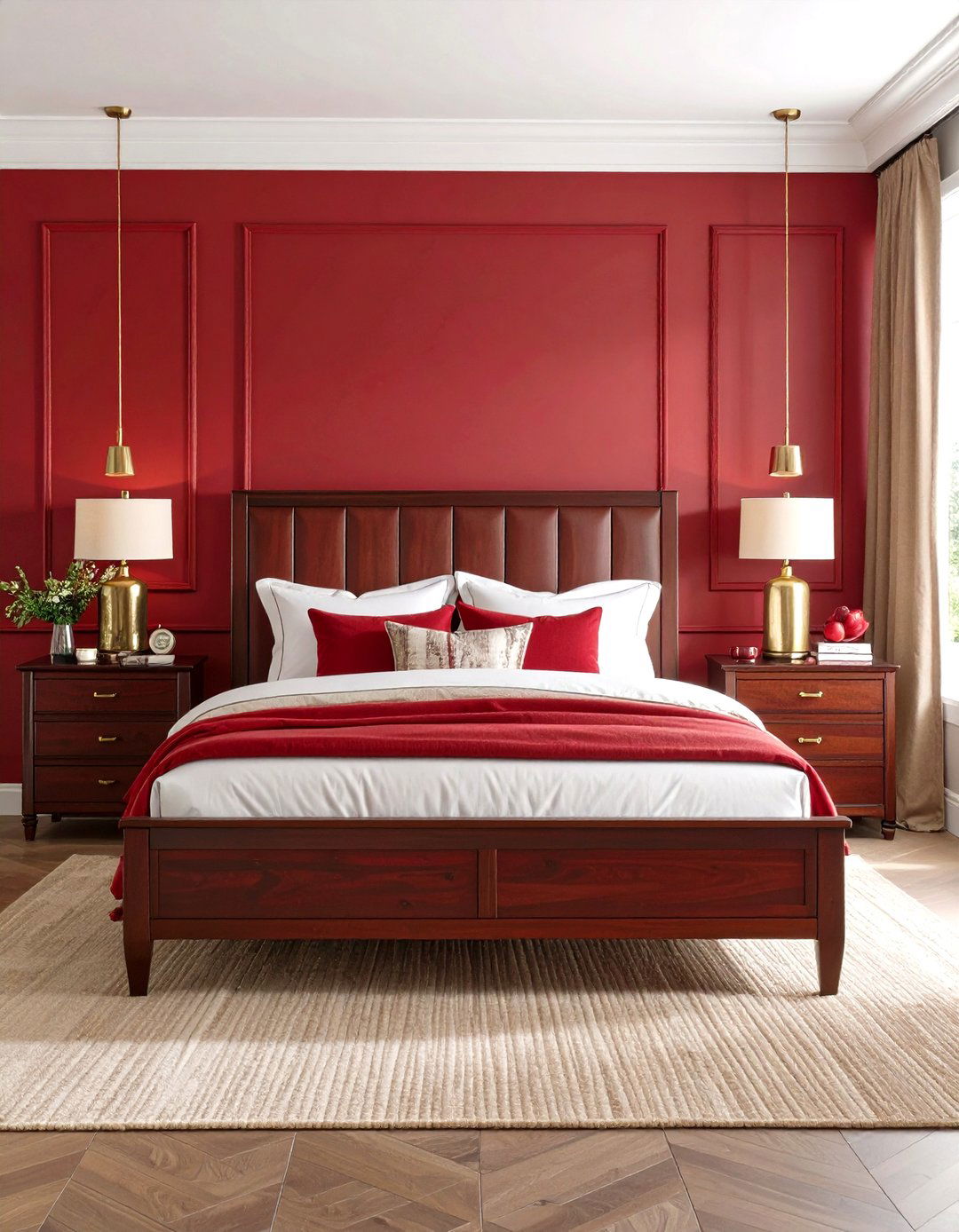 Contemporary Cherry Sophistication - 24 Primary Bedroom Ideas