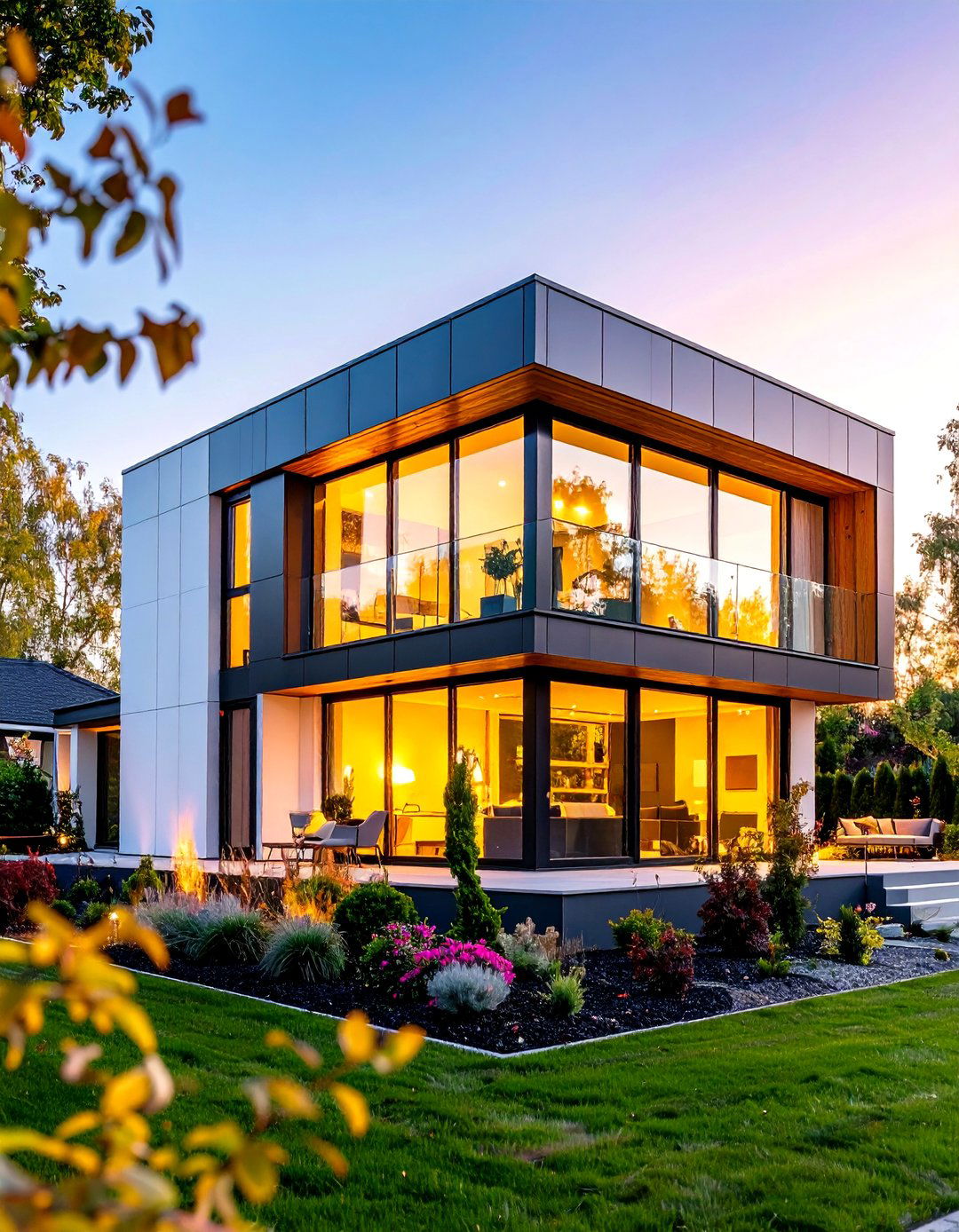Contemporary Cube with Metal Panel Systems - 24 Aesthetic House Exterior Ideas