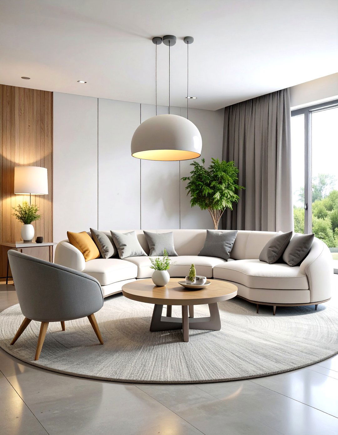 Contemporary Curved Furniture Snug - 24 Snug Room Ideas