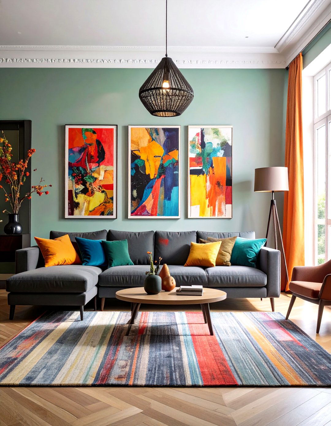 Contemporary Dark Grey Sofa Artistic Expression - 24 dark grey couch living room ideas
