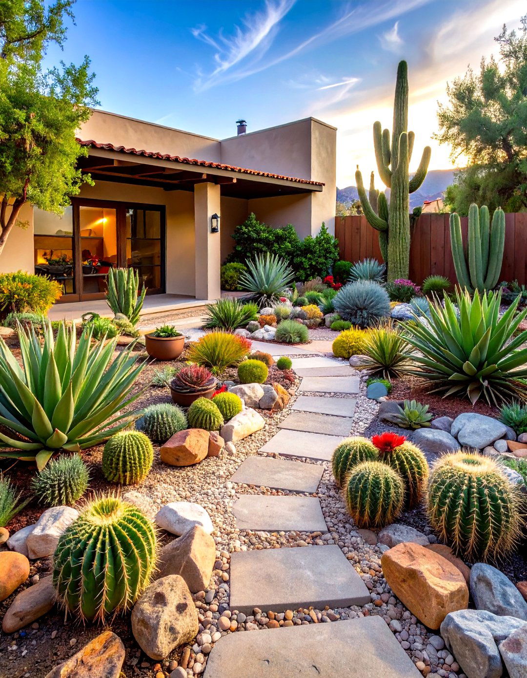 Contemporary Desert Landscape Theme - 24 Curb Appeal Ideas