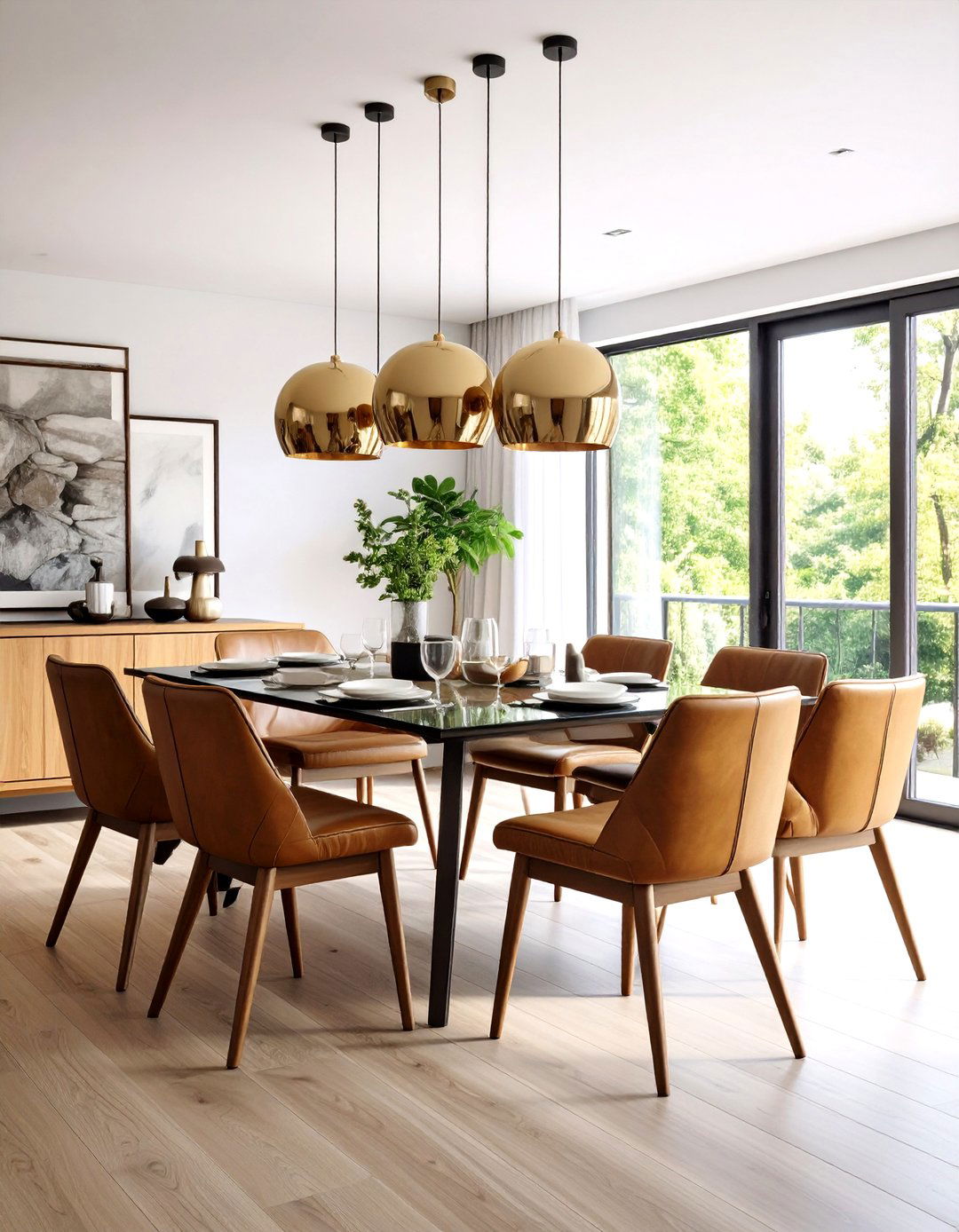 Contemporary Dining Room with Mixed Materials - 24 masculine dining room ideas