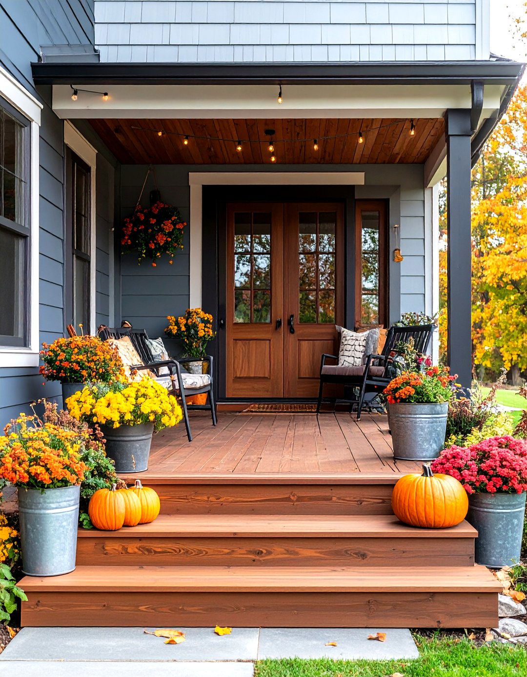 Contemporary Farmhouse Porch with Modern Twists - 24 Modern Front Porch Ideas