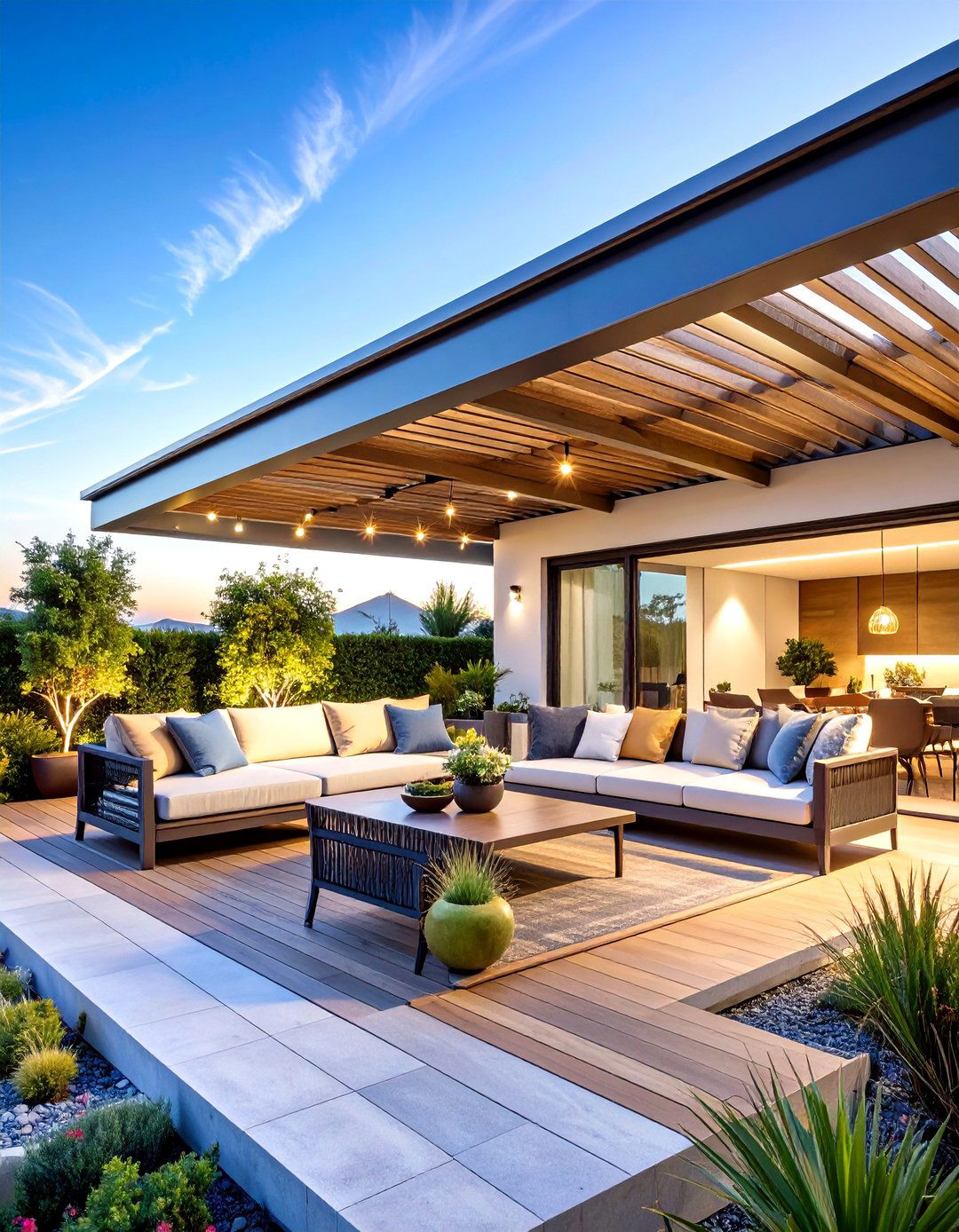 Contemporary Flat Roof Structure - 24 Covered Patio Ideas