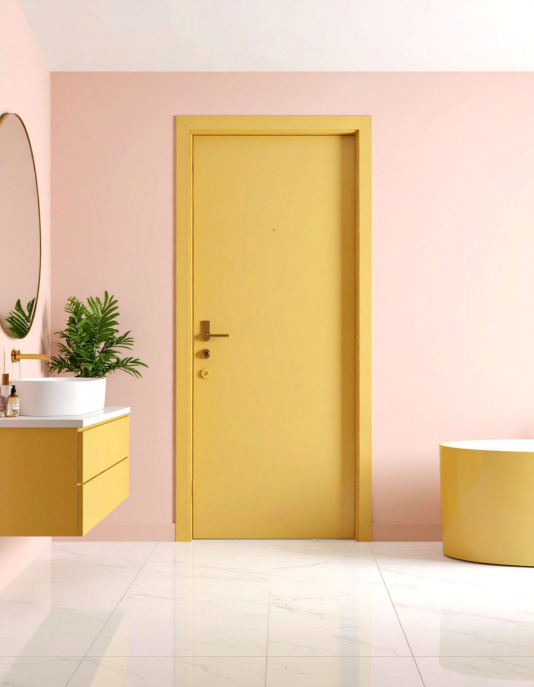 Contemporary Flush Doors - 24 Bathroom Door Ideas