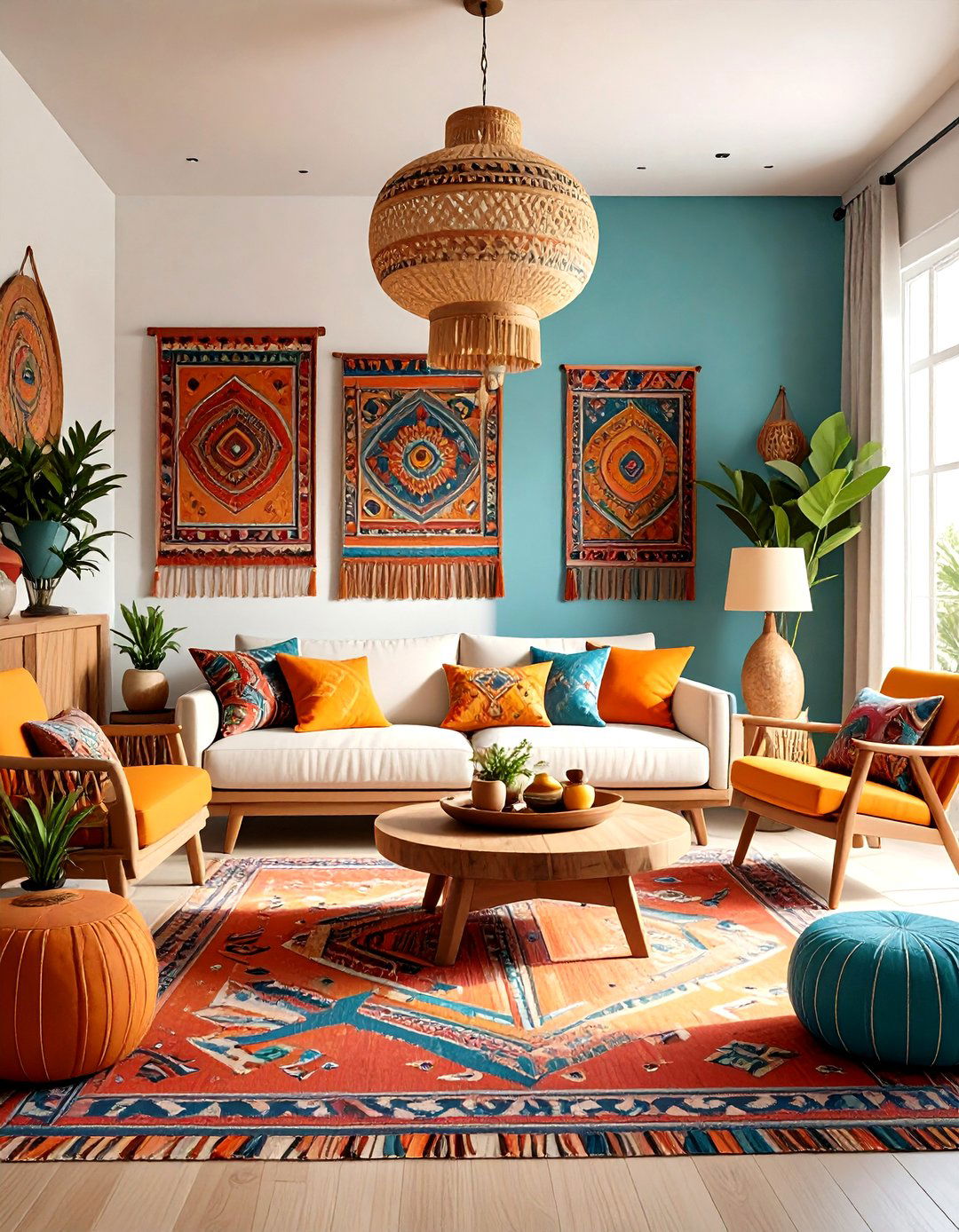 Contemporary Folk Art Revival - 24 Large Wall Art Ideas