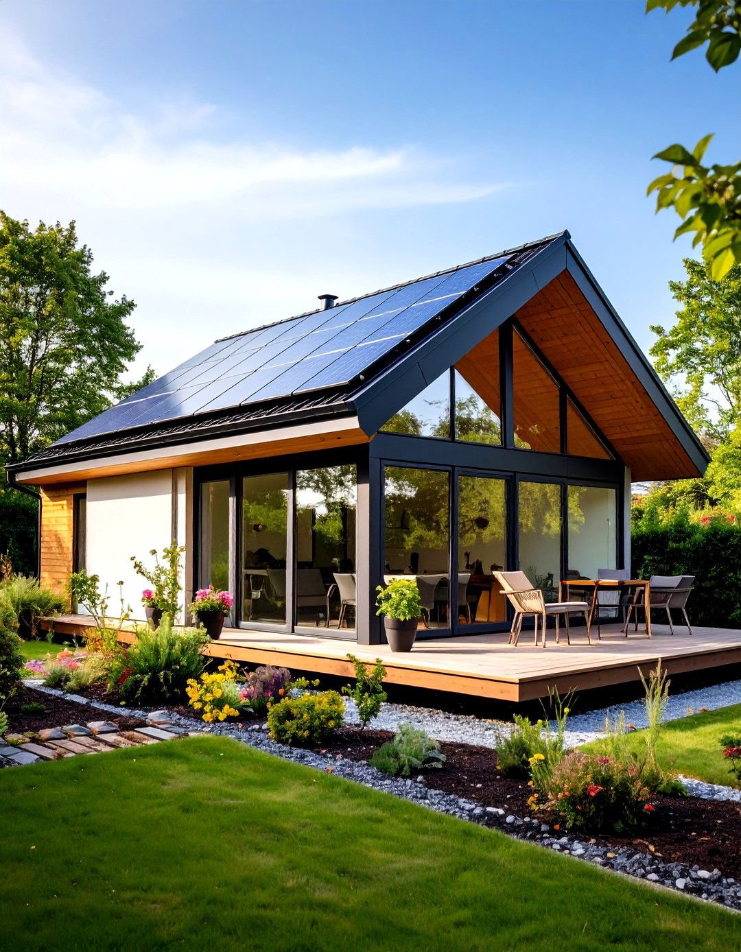 Contemporary Garden Office with Flat Roof - 24 Garden Office Ideas