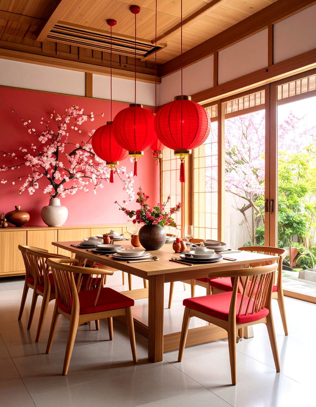Contemporary Japanese Dining Fusion - 24 Japanese Dining Room Ideas