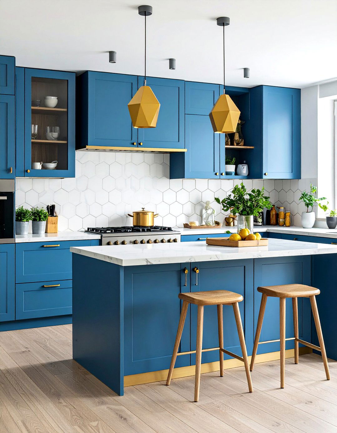 Contemporary Kitchen with Geometric Design Elements - 24 Modern Kitchen Ideas