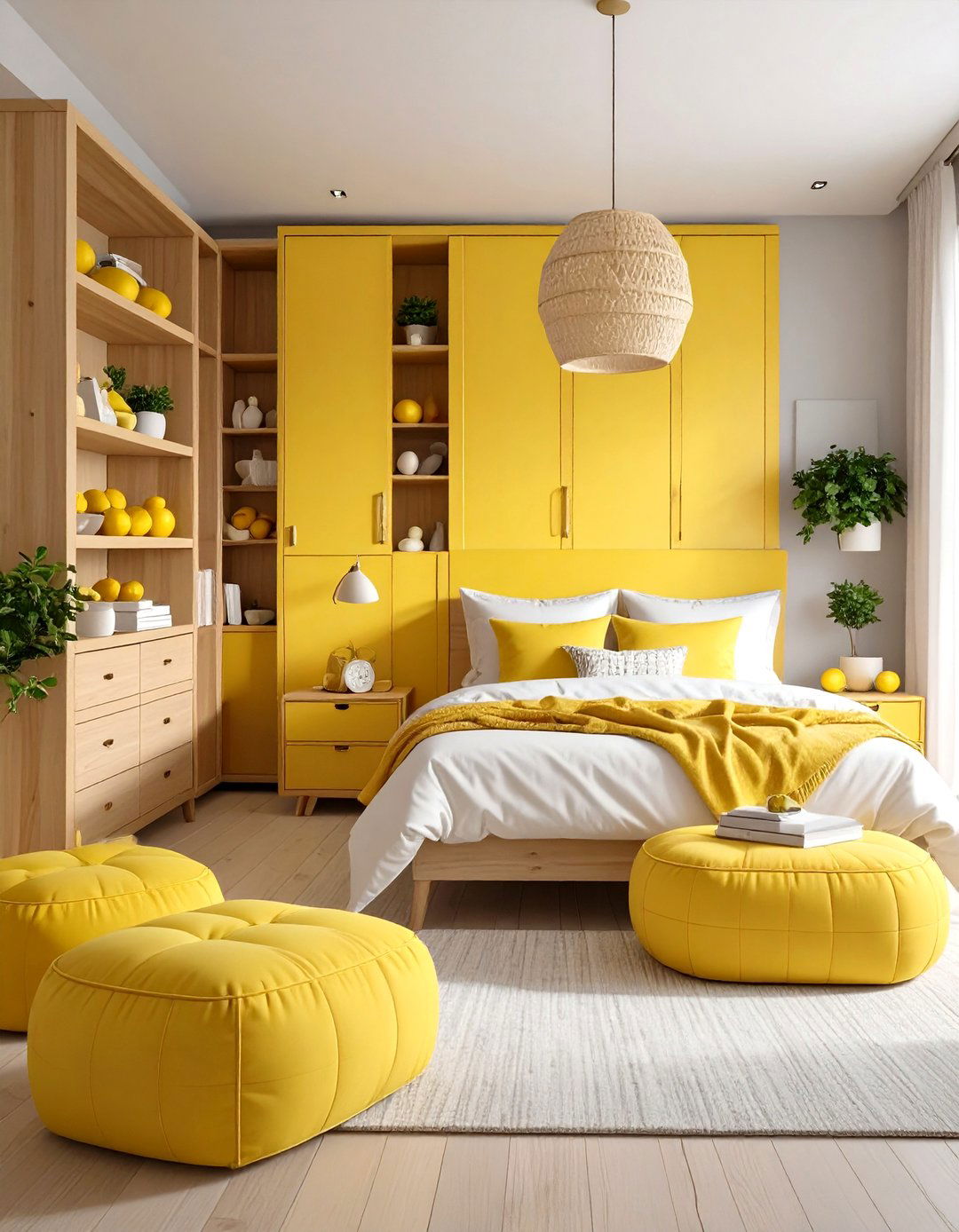 Contemporary Lemon Storage Solutions Bedroom - 24 Lemon Bedroom Ideas