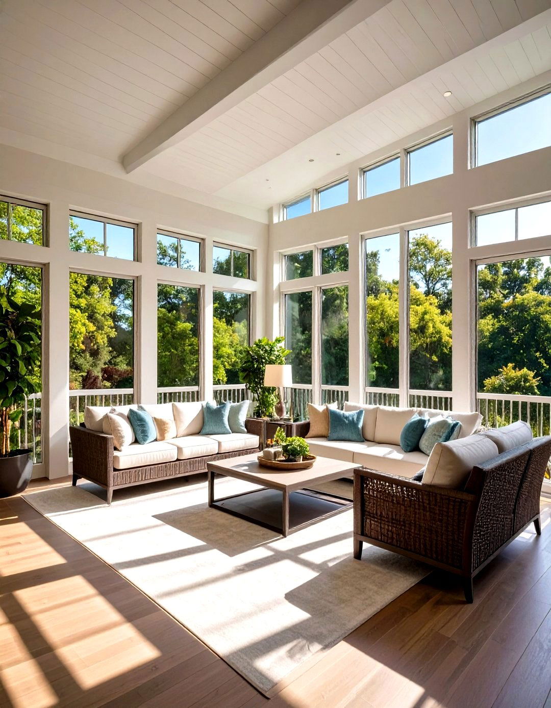 Contemporary Luxury Screened Suite - 24 Small Screened-in Porch Ideas