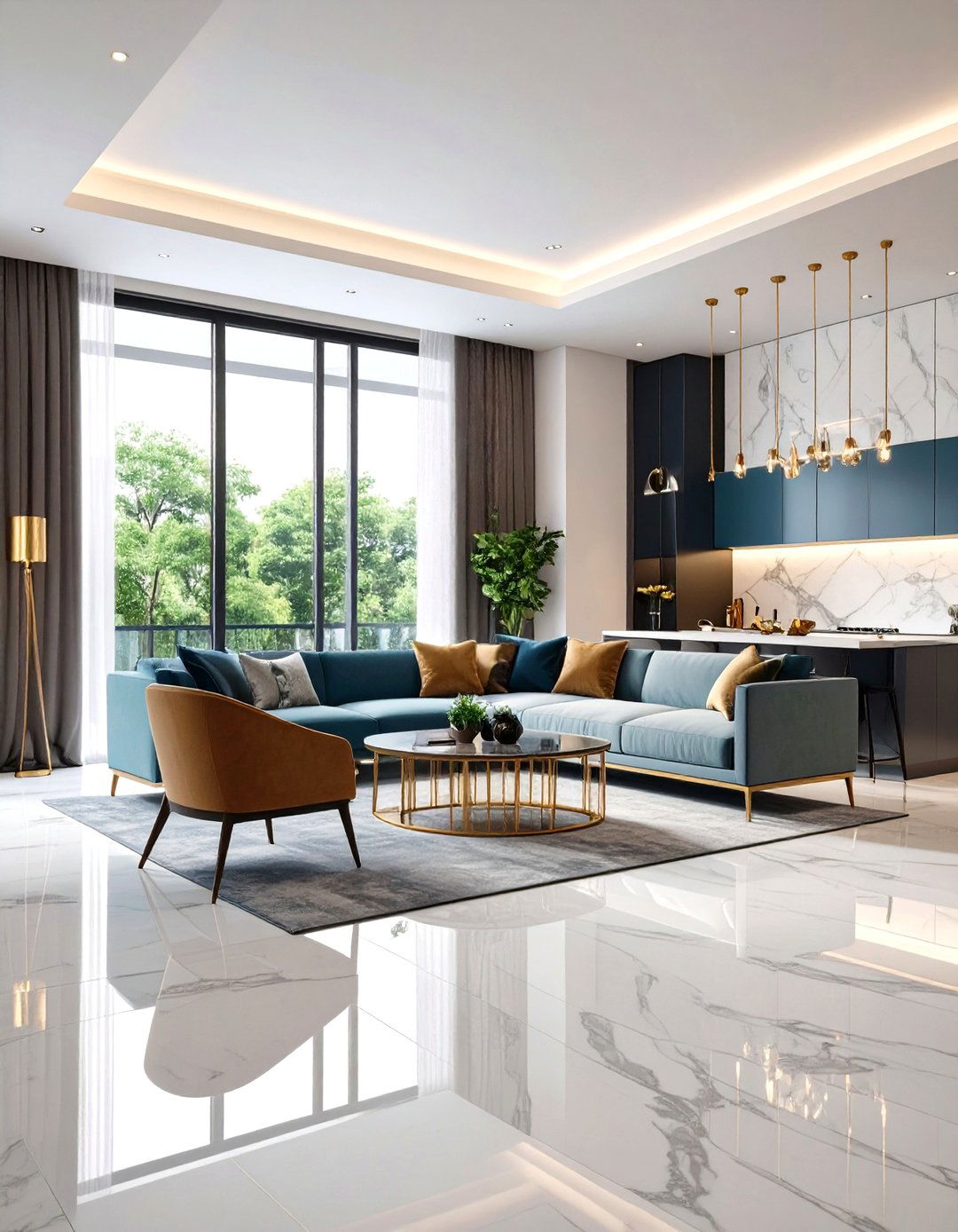 Contemporary Luxury Small Apartment Concept - 24 small apartment decorating ideas