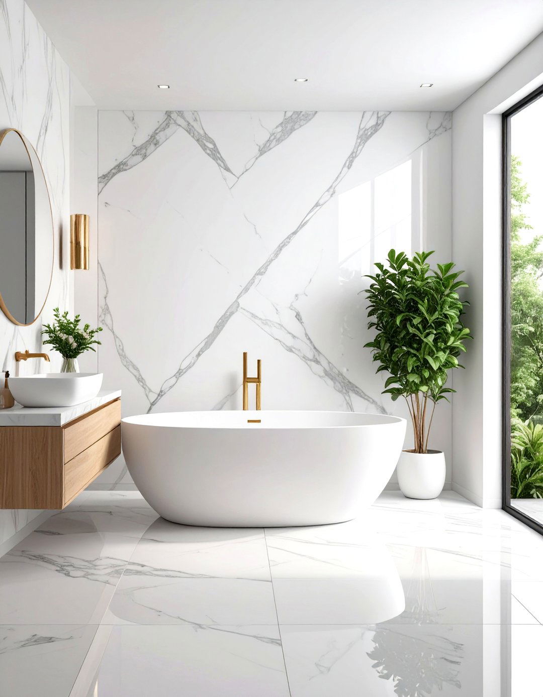 Contemporary Marble Wall Murals - 24 Wall Mural Ideas