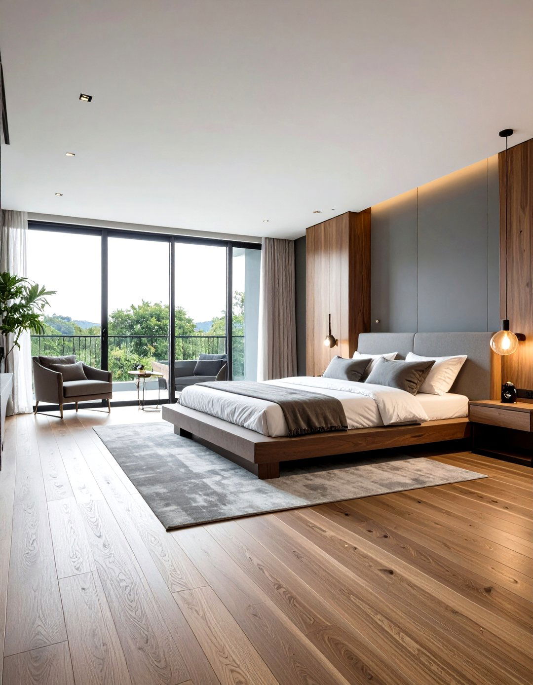 Contemporary Master Suite Walnut Floors - 24 Dark Walnut Floors for Rooms