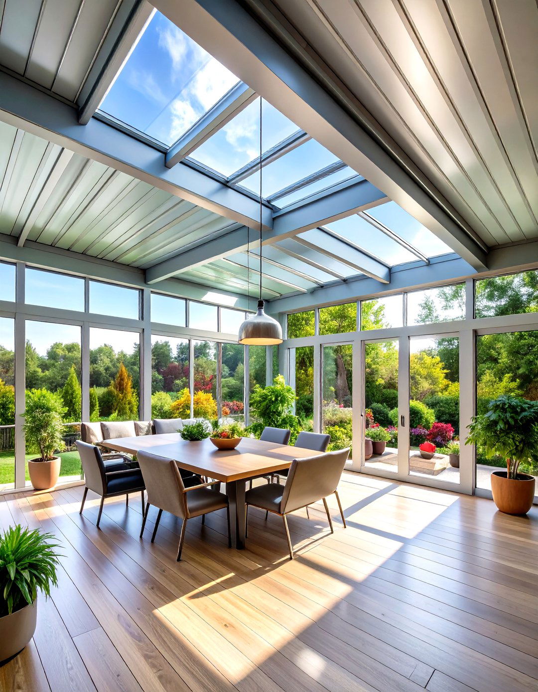 Contemporary Metal Panel Sunroom Ceilings - 24 Sunroom Ceiling Ideas