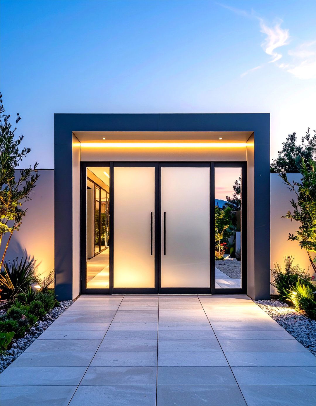 Contemporary Metal and Glass Design - 24 driveway entrance ideas