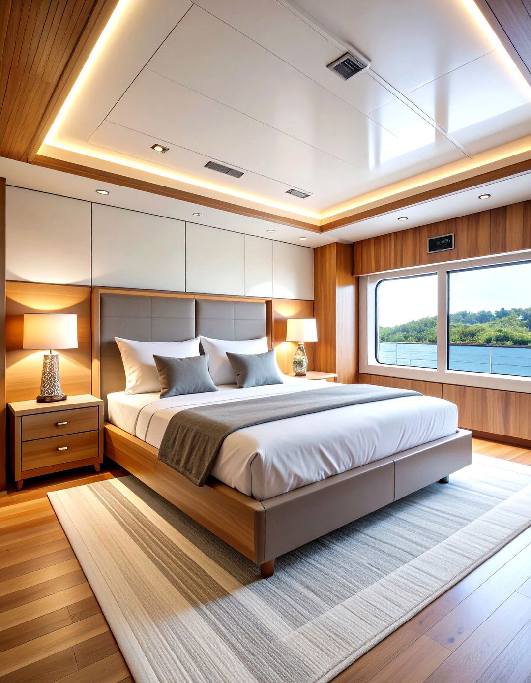 Contemporary Minimalist Master Suite - 24 yacht bedroom ideas