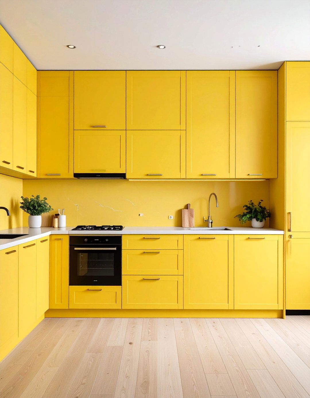 Contemporary Pale Yellow Kitchen Design - 24 Pale Yellow Kitchen Ideas