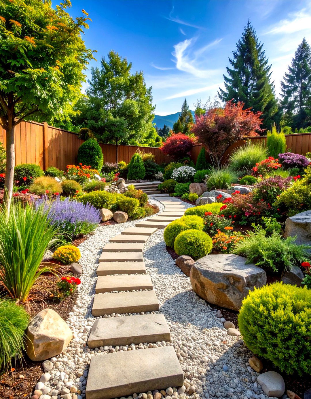 Contemporary Rock Garden Alpine Display - 24 Modern Small Garden Ideas