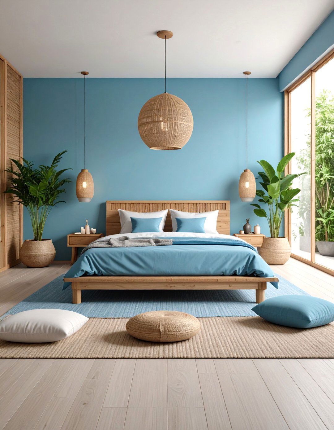 Contemporary Spa Blue Grey Wellness Sanctuary - 24 Blue and Grey Bedroom Ideas