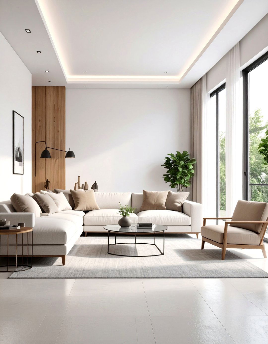 Contemporary Vaulted Ceiling with Clean Lines - 24 Vaulted Ceiling Ideas