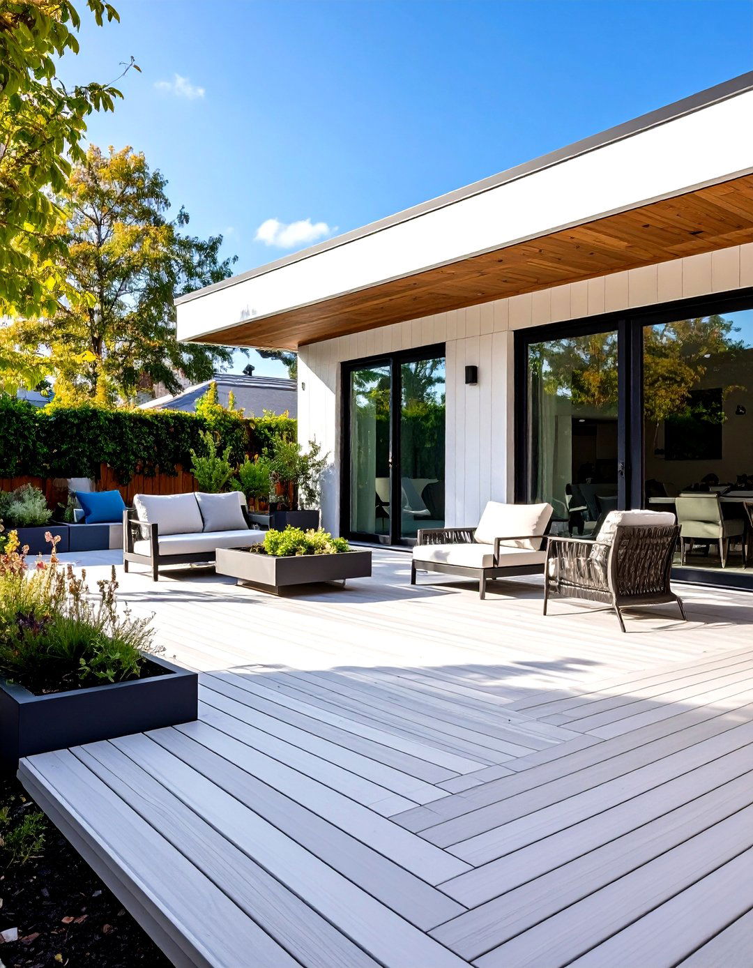 Contemporary White Deck - 24 White Deck Ideas