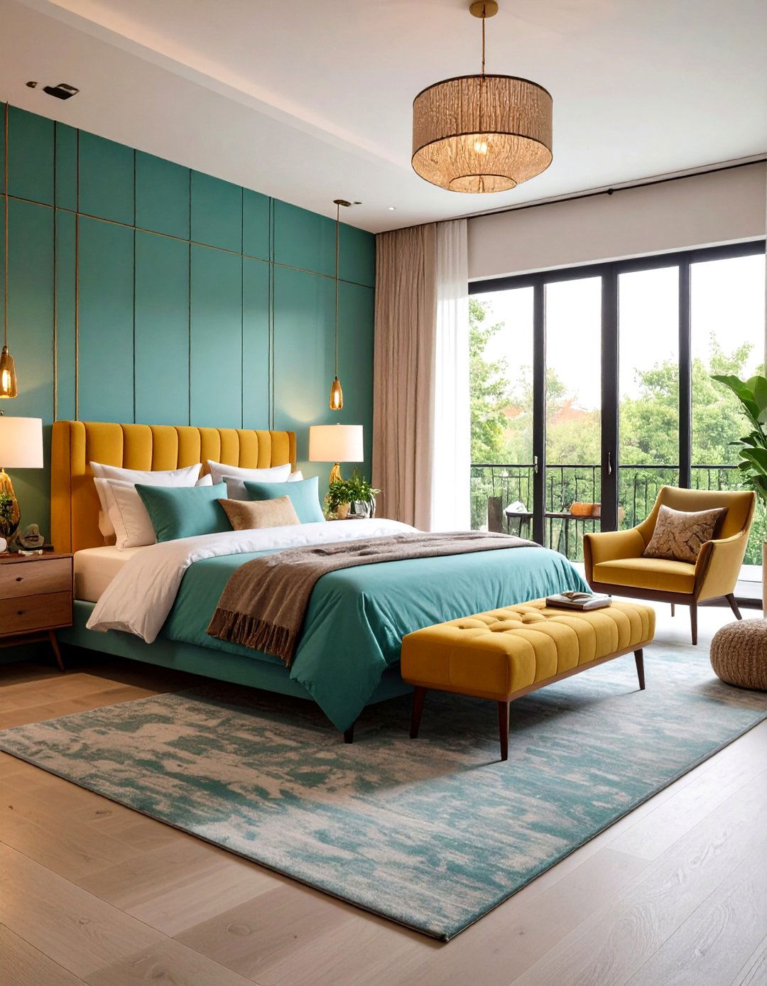 Conversation Area Setup - 24 Midcentury Modern Bedroom Decorating Ideas