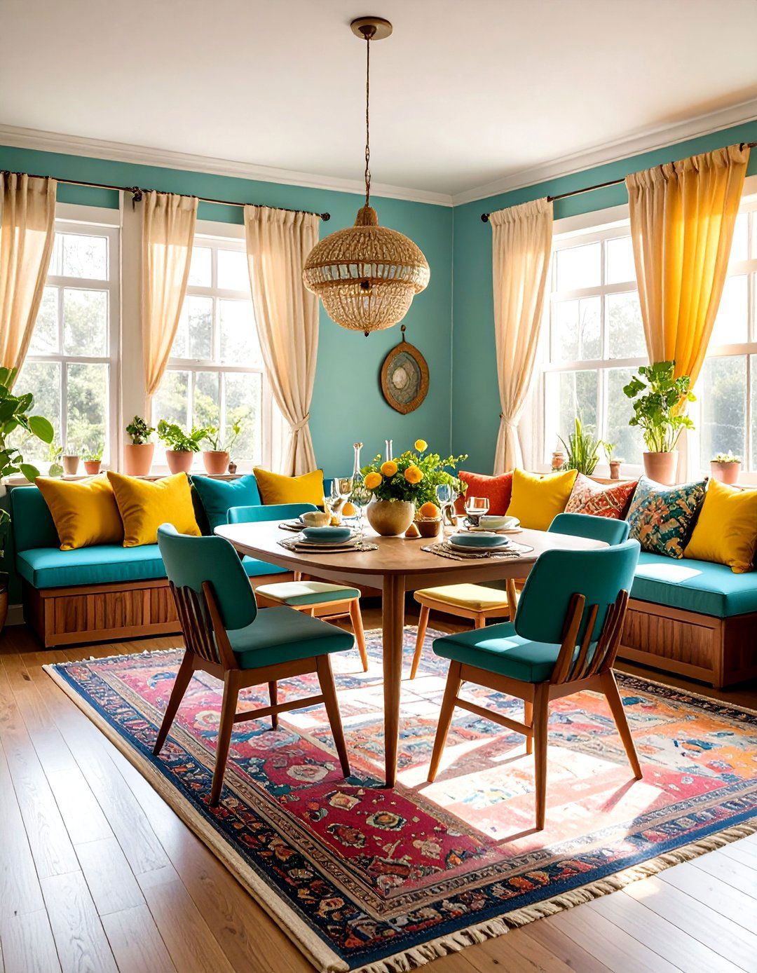 Conversation Pit Dining Arrangements - 24 70s Dining Room Design Ideas