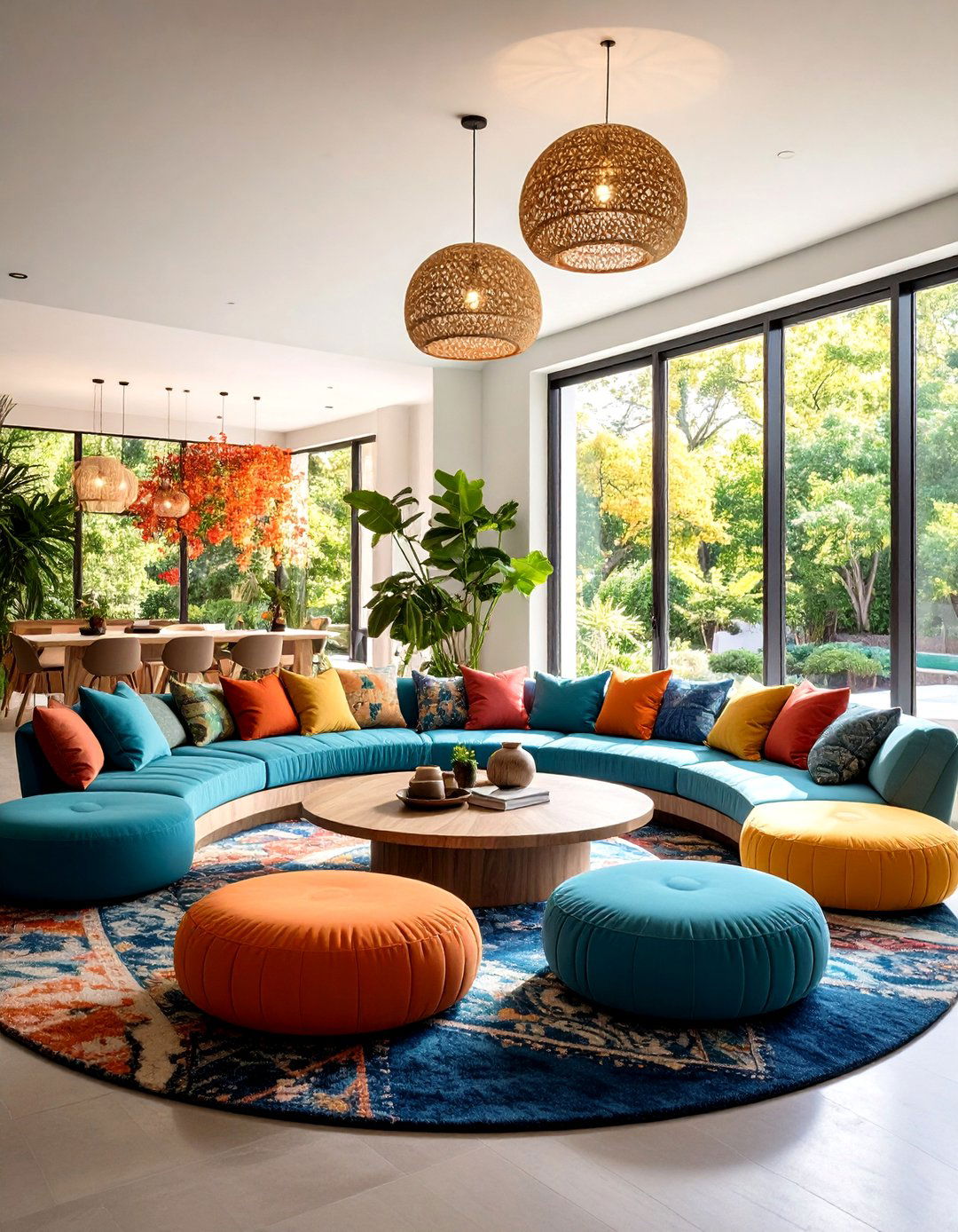 Conversation Pit Living Room - 24 1980s Living Room Ideas