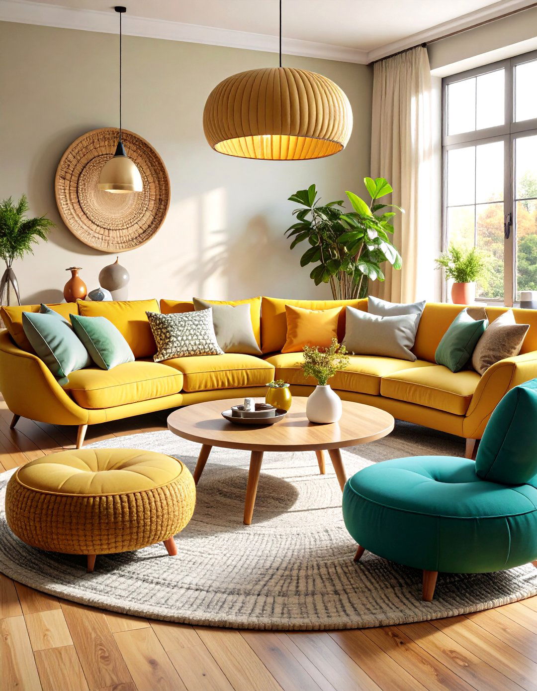 Conversation Pit Seating Concepts - 24 Mid-Century Modern Living Room Ideas