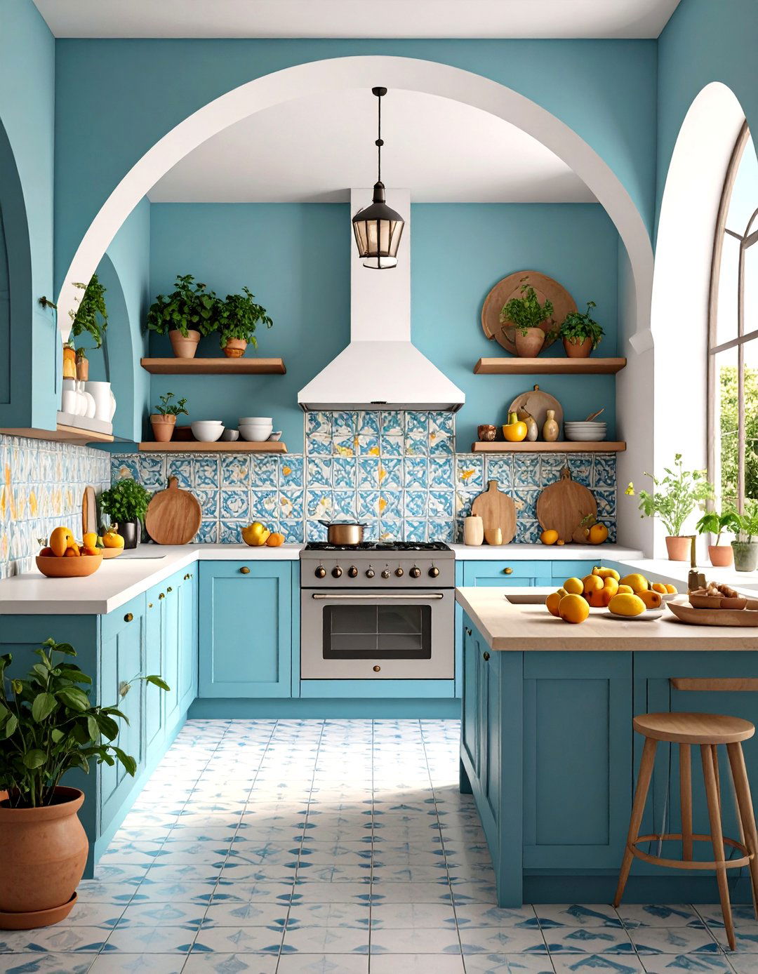 Cooking Alcove Designs with Arched Openings - 24 Spanish Style Kitchen Ideas