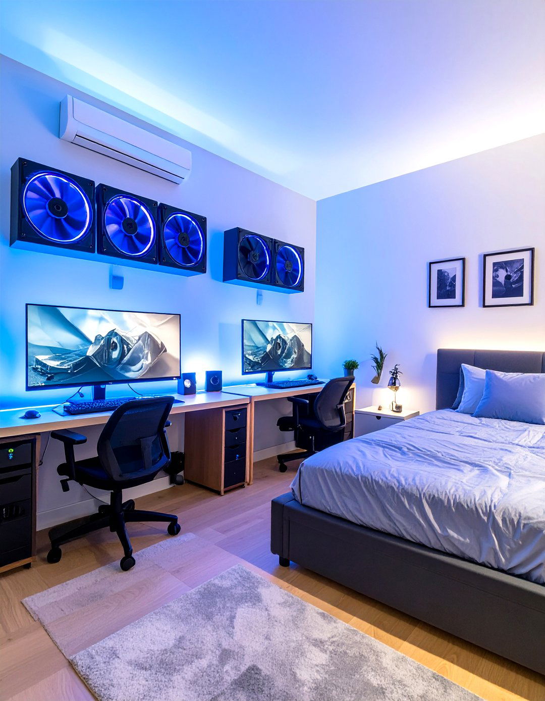 Cooling and Ventilation Gaming Setup - 24 Boys Gaming Bedroom Ideas