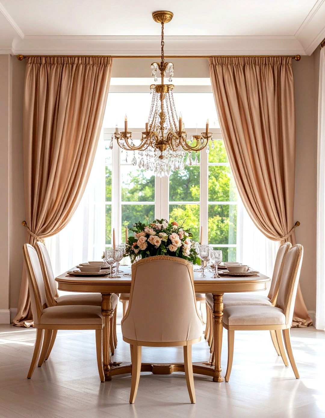 Coordinated Hardware Statement Pieces - 24 Dining Room Window Treatments