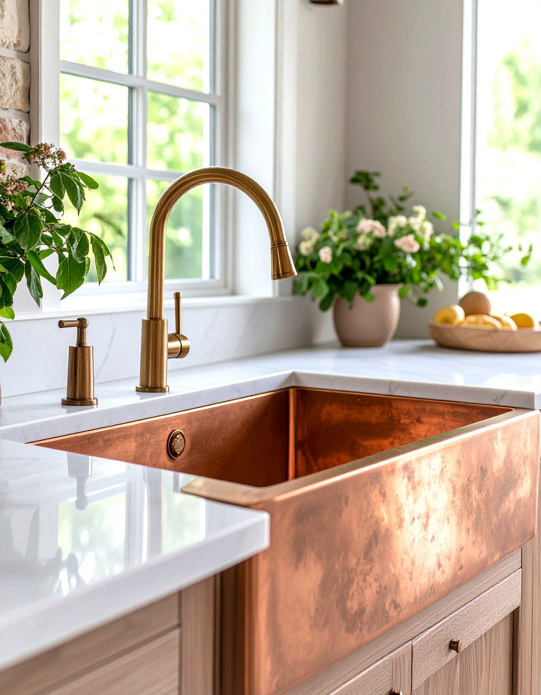 Copper Accent Kitchen Features - 24 Earthy Kitchen Ideas